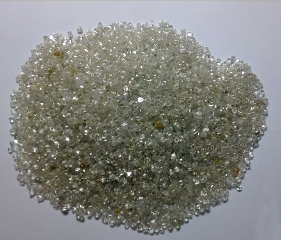 Cluster of natural rough diamonds